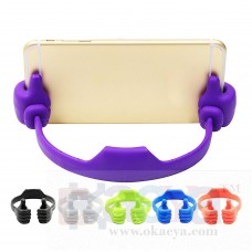 OkaeYa Silicone Thumbs up Phone Stand, Universal Flexible Multi-angle Cute Mini Android Smart Cellphone Tablet Desk Holder for Kitchen Office Home Travel-OK Stand-(Colors May Very)